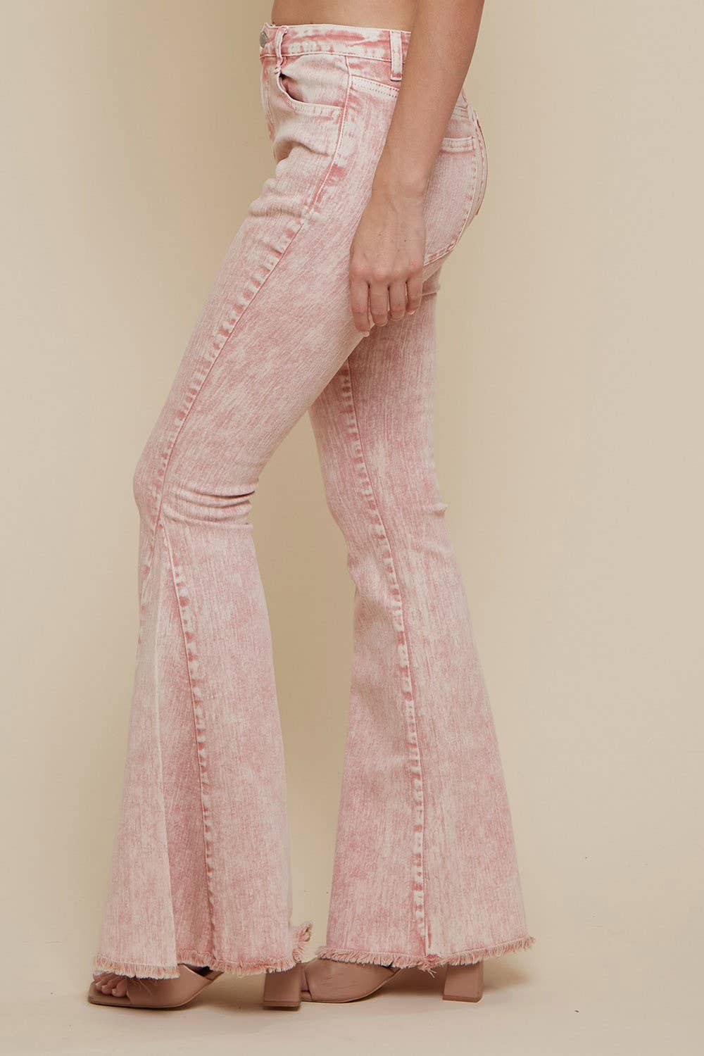 ACID WASHED BELLBOTTOM JEANS