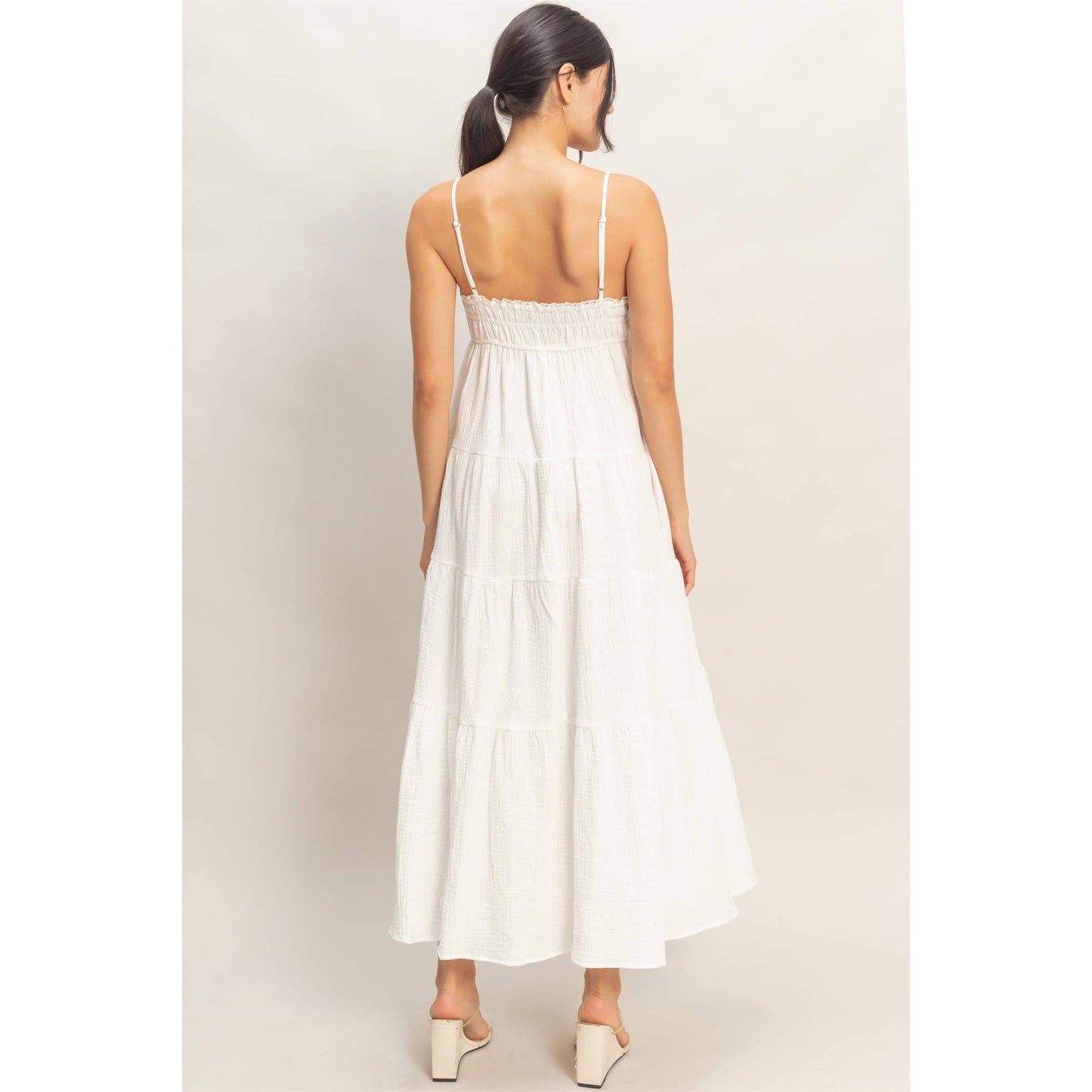 Smocked Tiered Maxi Dress