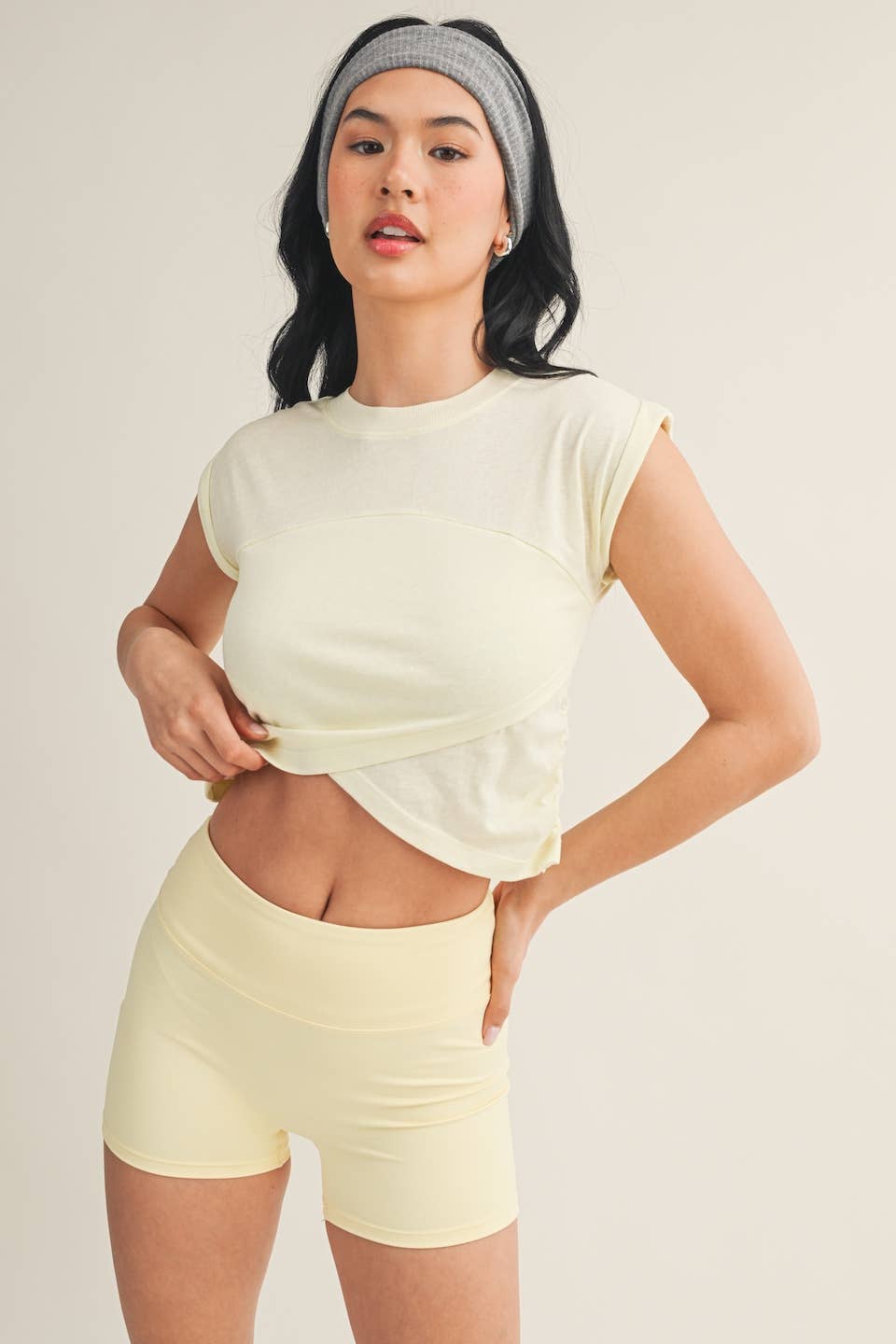 Slub Crossover Top