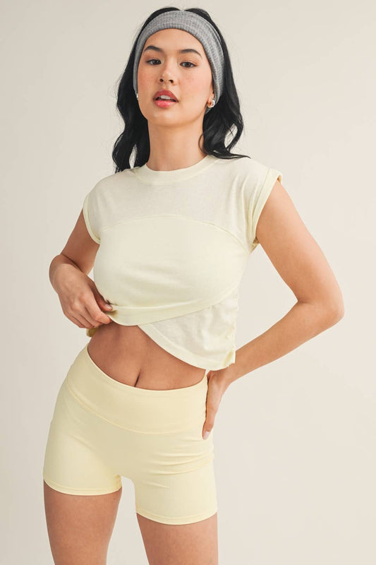 Slub Crossover Top