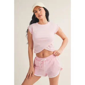 Slub Crossover Top