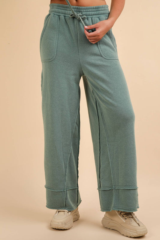 Acid Washed Comfy Casual Long pants