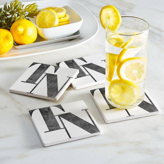 Minimalist B&W Tennessee Coaster