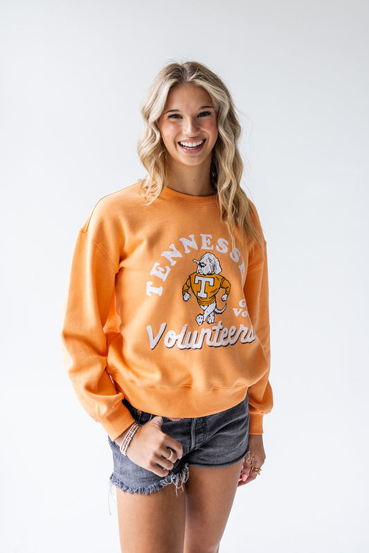 Vintage Tennessee Vols Dog Mascot Print Sweatshirt